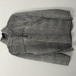 Boxercraft Sherpa Pullover Gray Quarter-Zip Comfy Oversized Women's Size Large